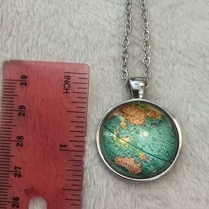 World globe necklace